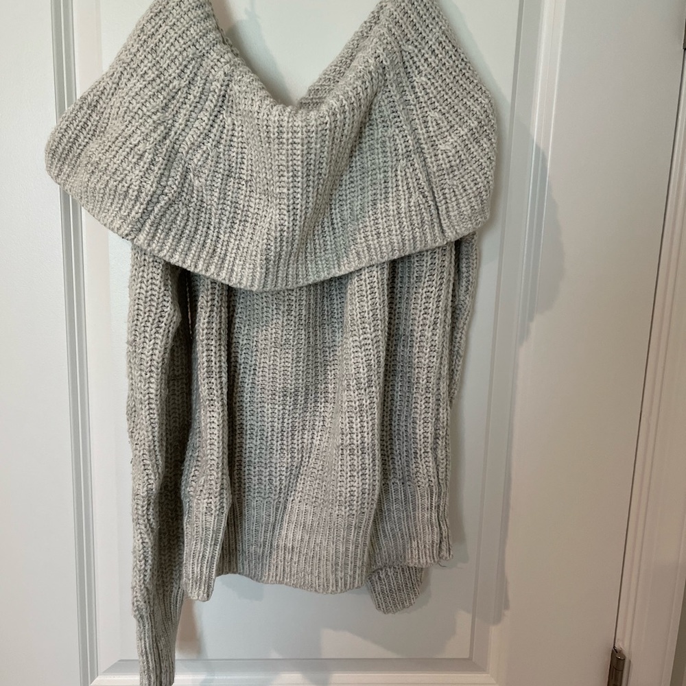 Target (A new day) - grey off the shoulder sweater. Size medium.
